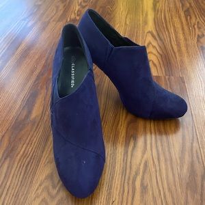 Purple Heeled Booties